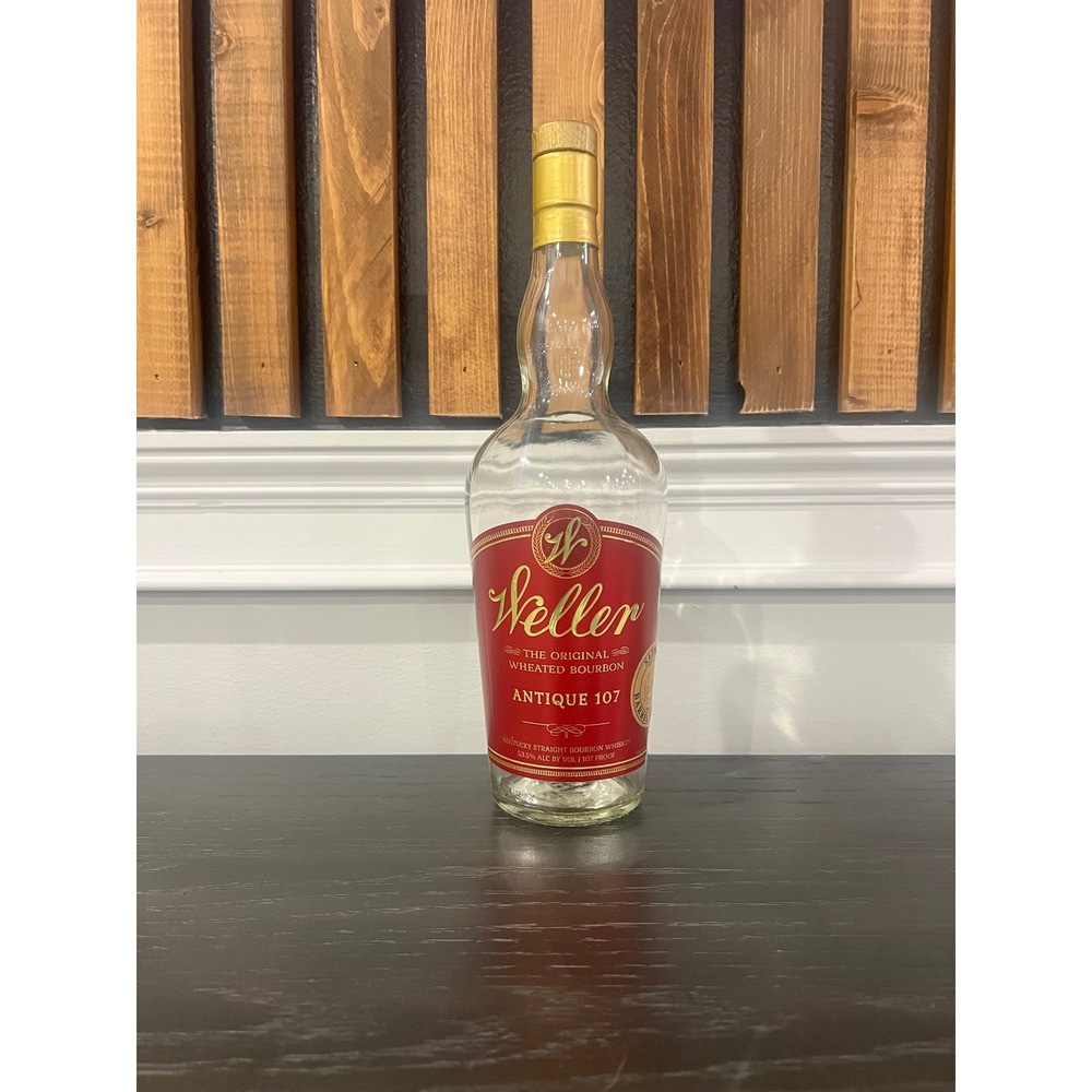 Weller Antique 107 Empty Bourbon Bottle Sazerac Barrel Select Not Rinsed 750